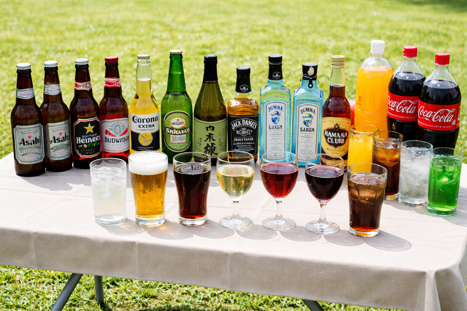 法人向けBBQケータリングの飲み放題プラン