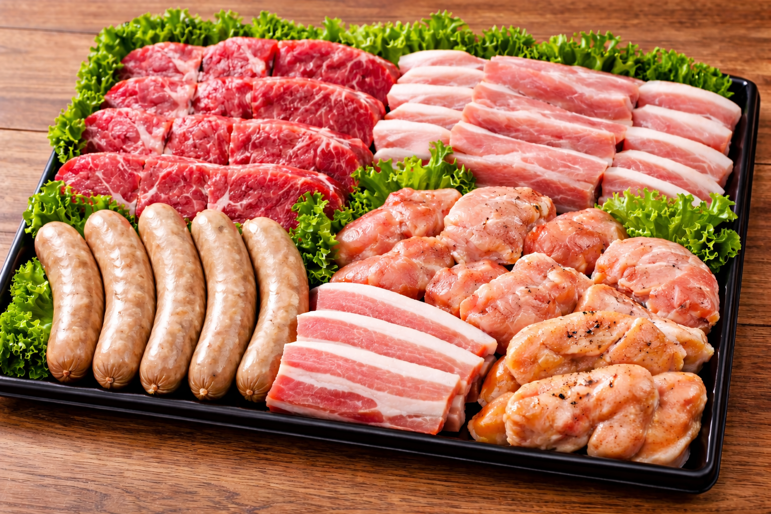 BBQオプションのスタンダードお肉5種セット