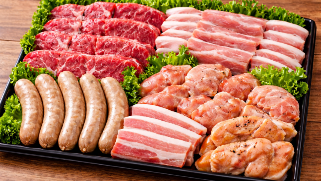 BBQオプションのスタンダードお肉5種セット